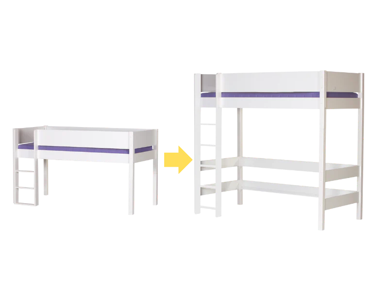 Halvhøjseng til højseng - Mercur - height sleeper to High sleeper - Mercur - Anthracite - 2
