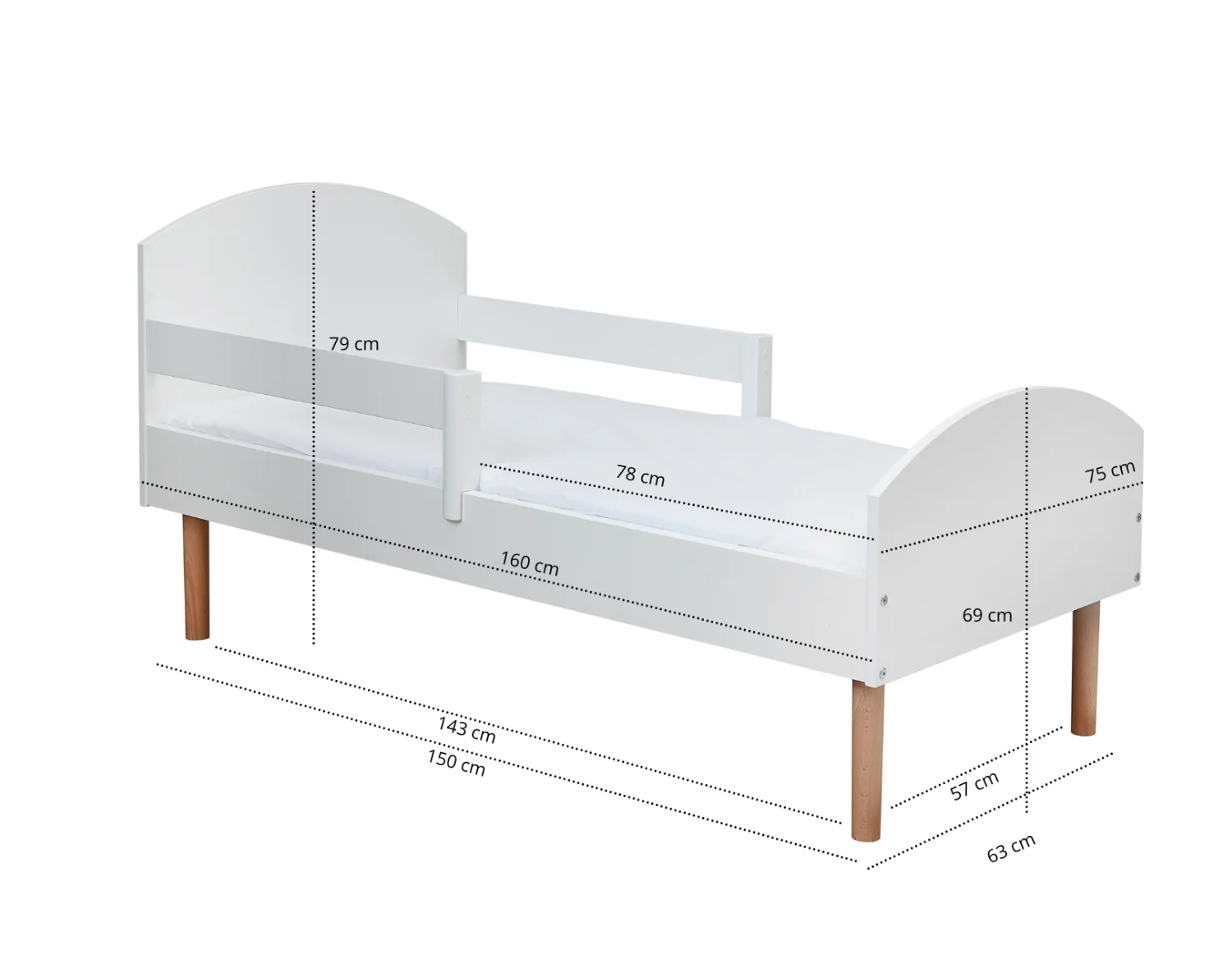 Retro junior seng (70X160cm) - Image 5