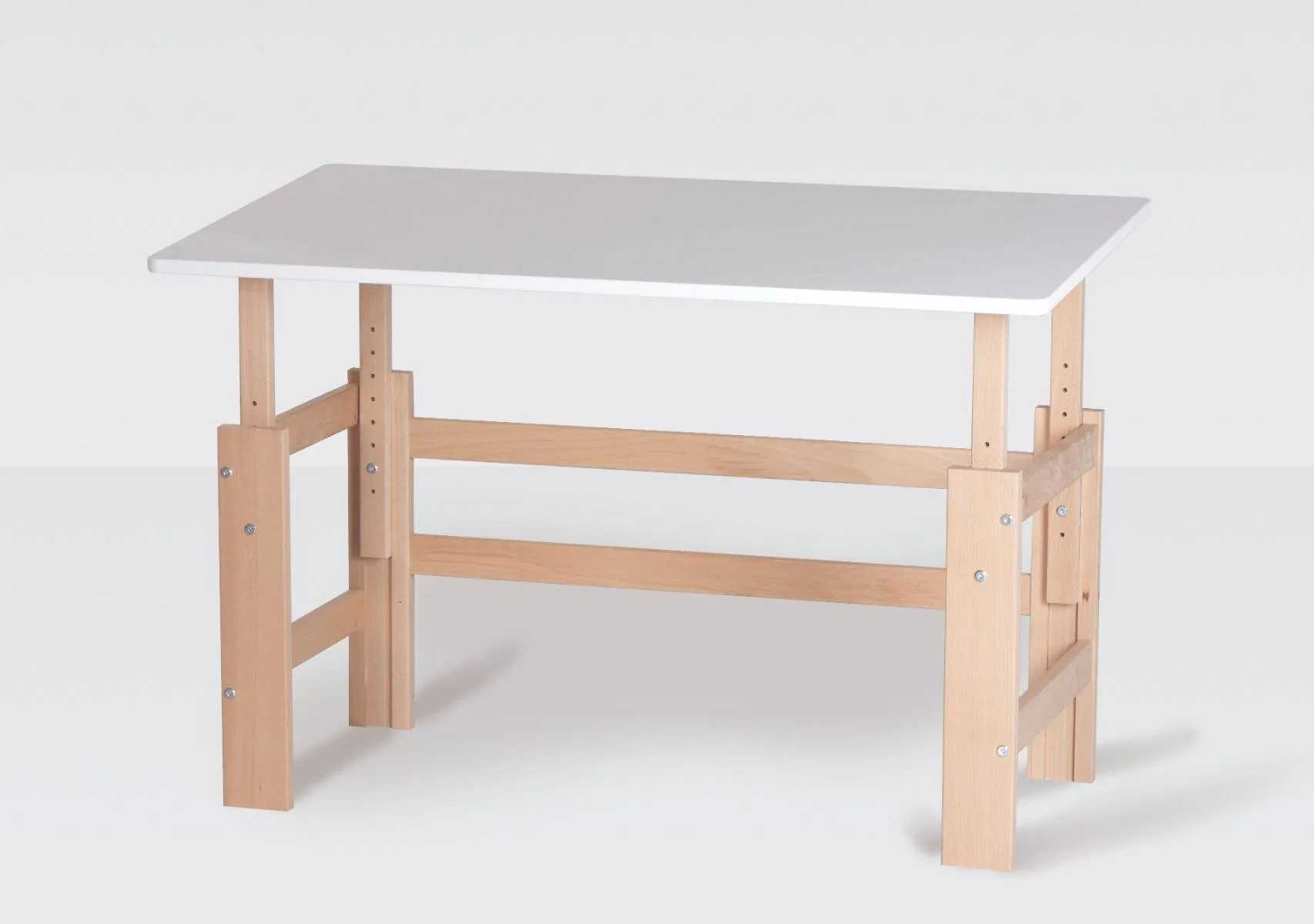 Justerbart skrivebord med stel i bøgetræ - Image 18