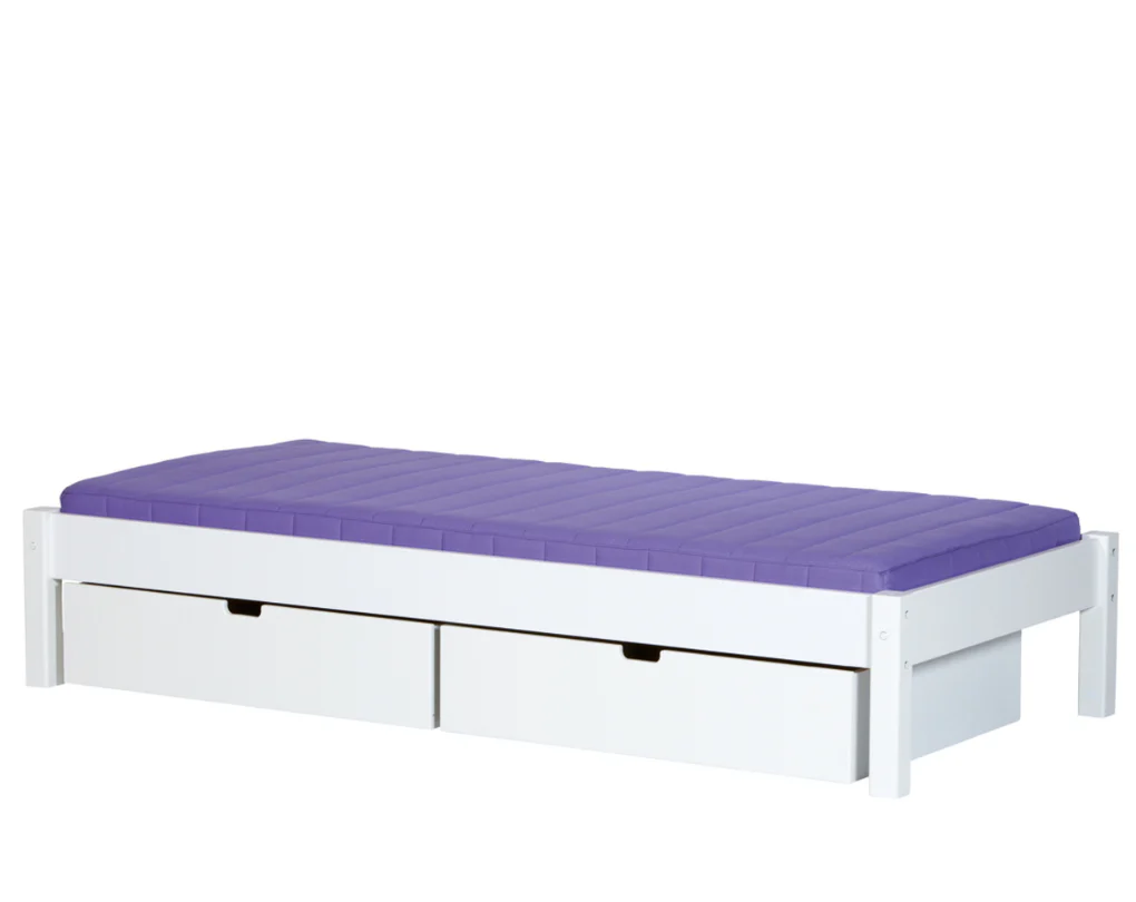 Ull seng med skuffer bundle